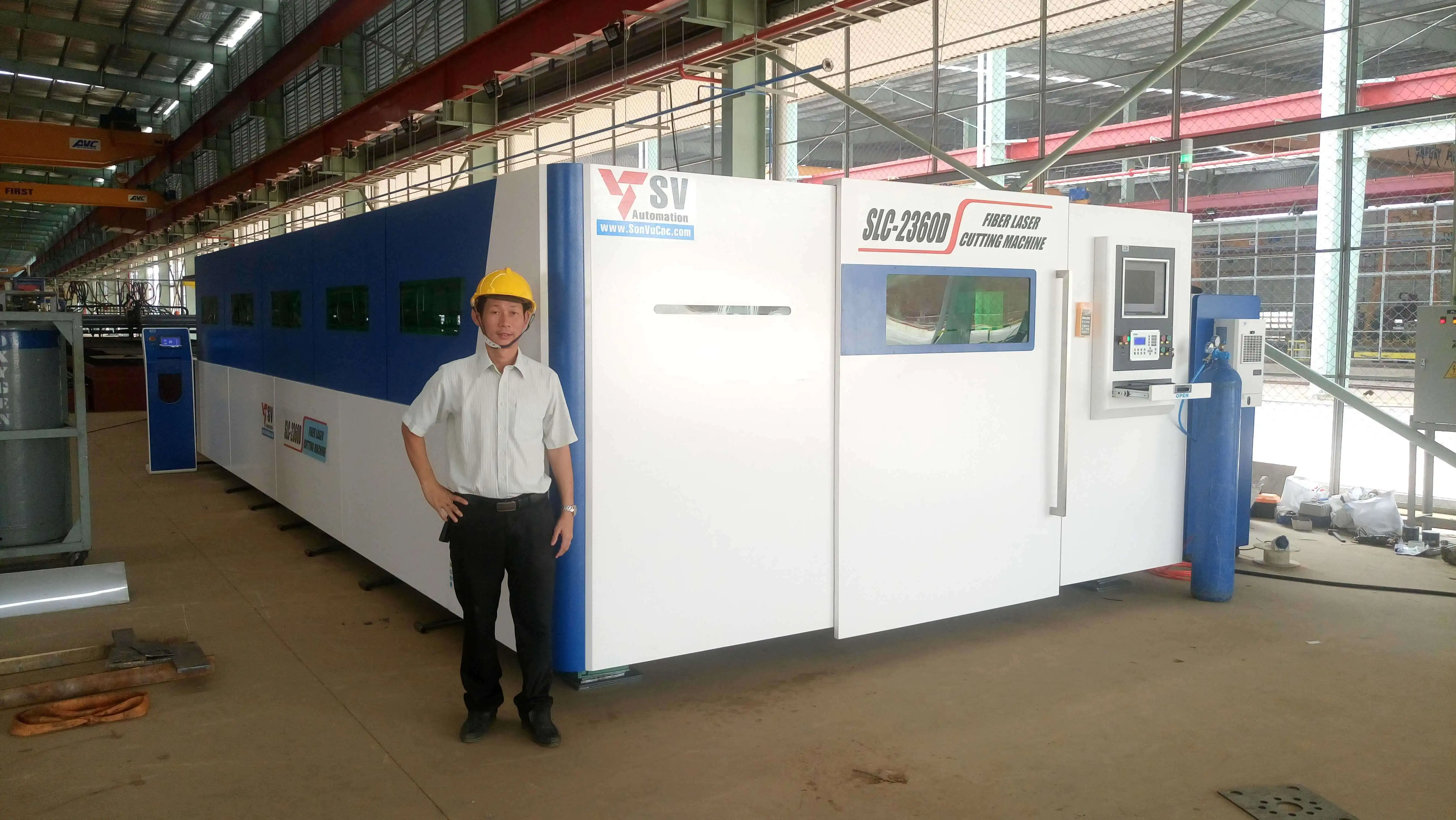 Máy cắt laser Sơn Vũ lắp tại nhà máy ATAD Đồng Nai