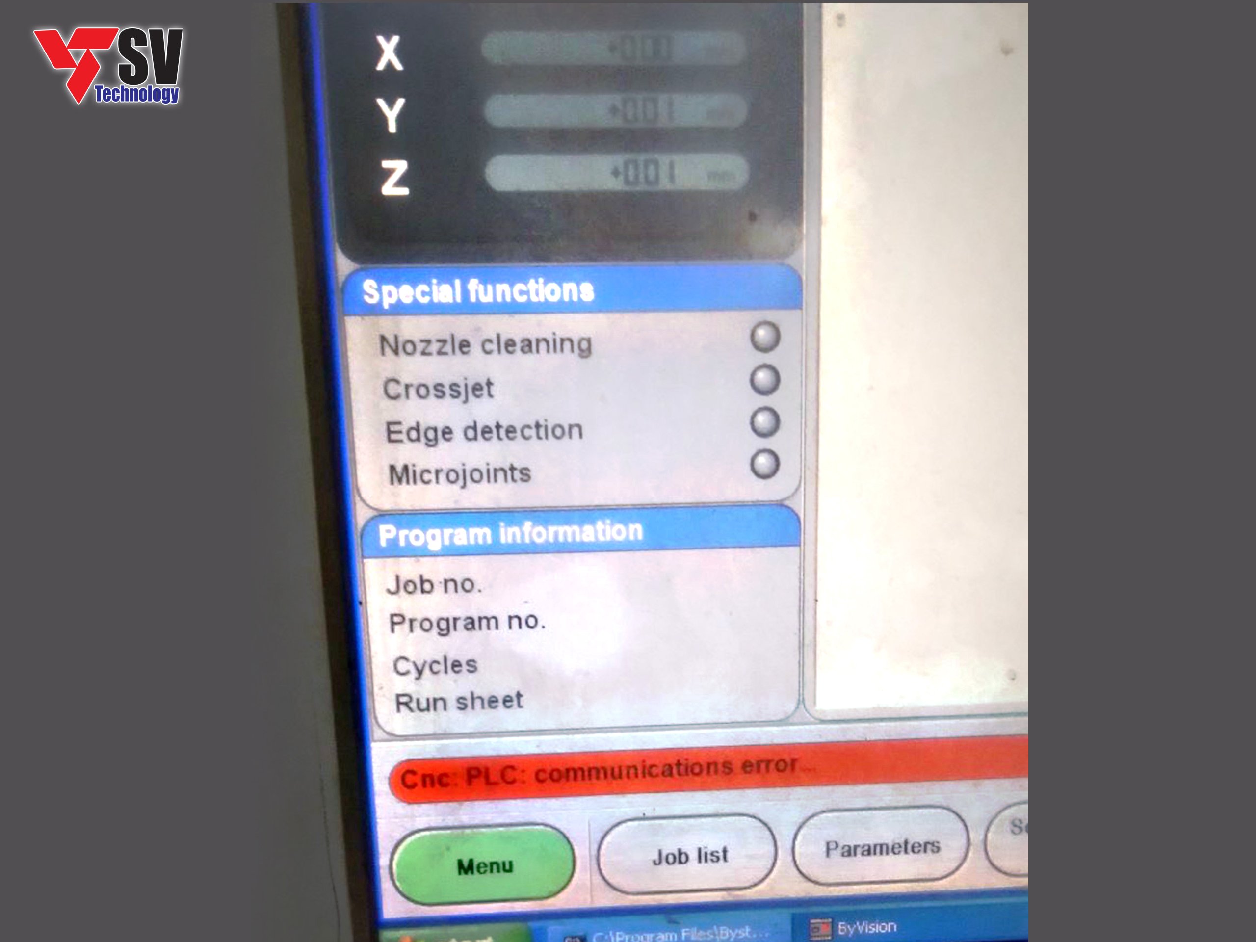 Máy cắt laser Bystronic của khách hàng bị lỗi bộ điều khiển