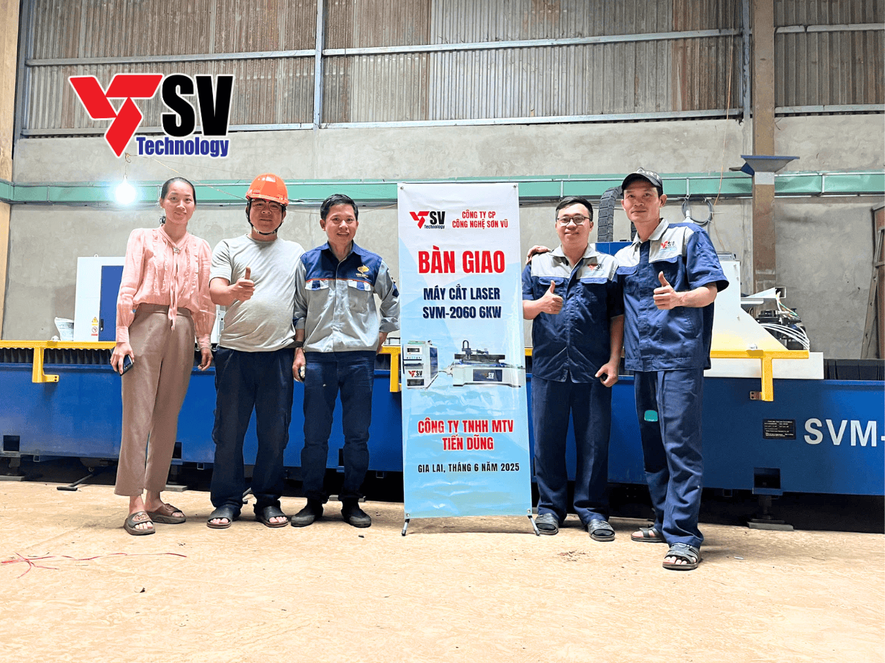 Bàn giao máy cắt laser 6kW tại Gia Lai