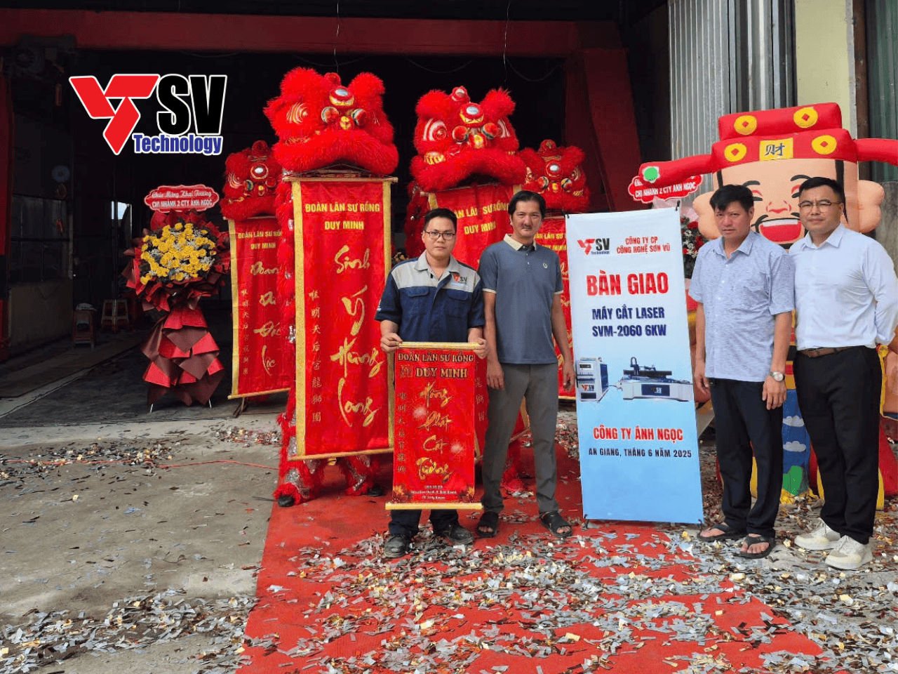Bàn giao máy cắt laser SVM-2060 6kW nguồn MAX tại Công ty Ánh Ngọc
