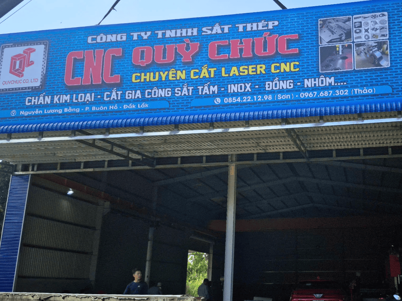 Sơn Vũ CNC bàn giao máy cắt laser 6kW Đắk Lắk cho Công ty TNHH Sắt Thép Qùy Chức