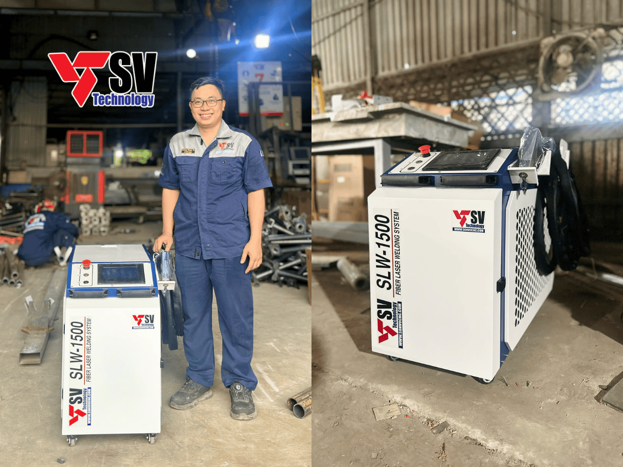 Bàn giao máy hàn laser cầm tay 1500W tại Công ty Hàng Việt Hồng Ngự