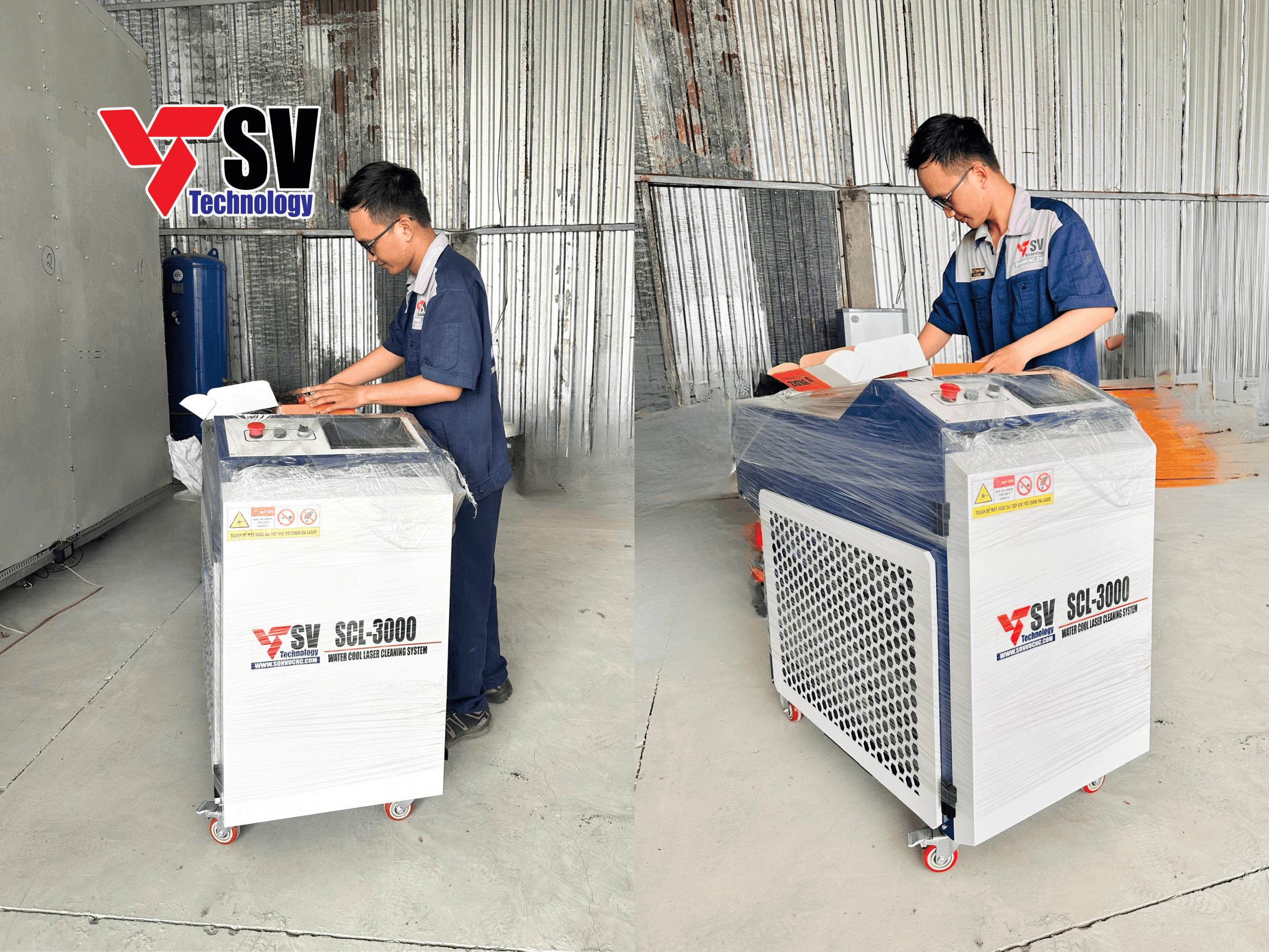 Dự án bàn giao máy tẩy rỉ laser SCL-3000