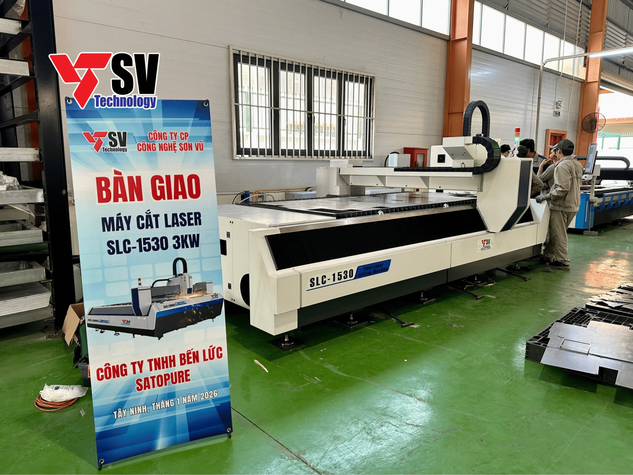 Máy cắt laser tại Bến Lức - Công ty Satopure (Nhật Bản)