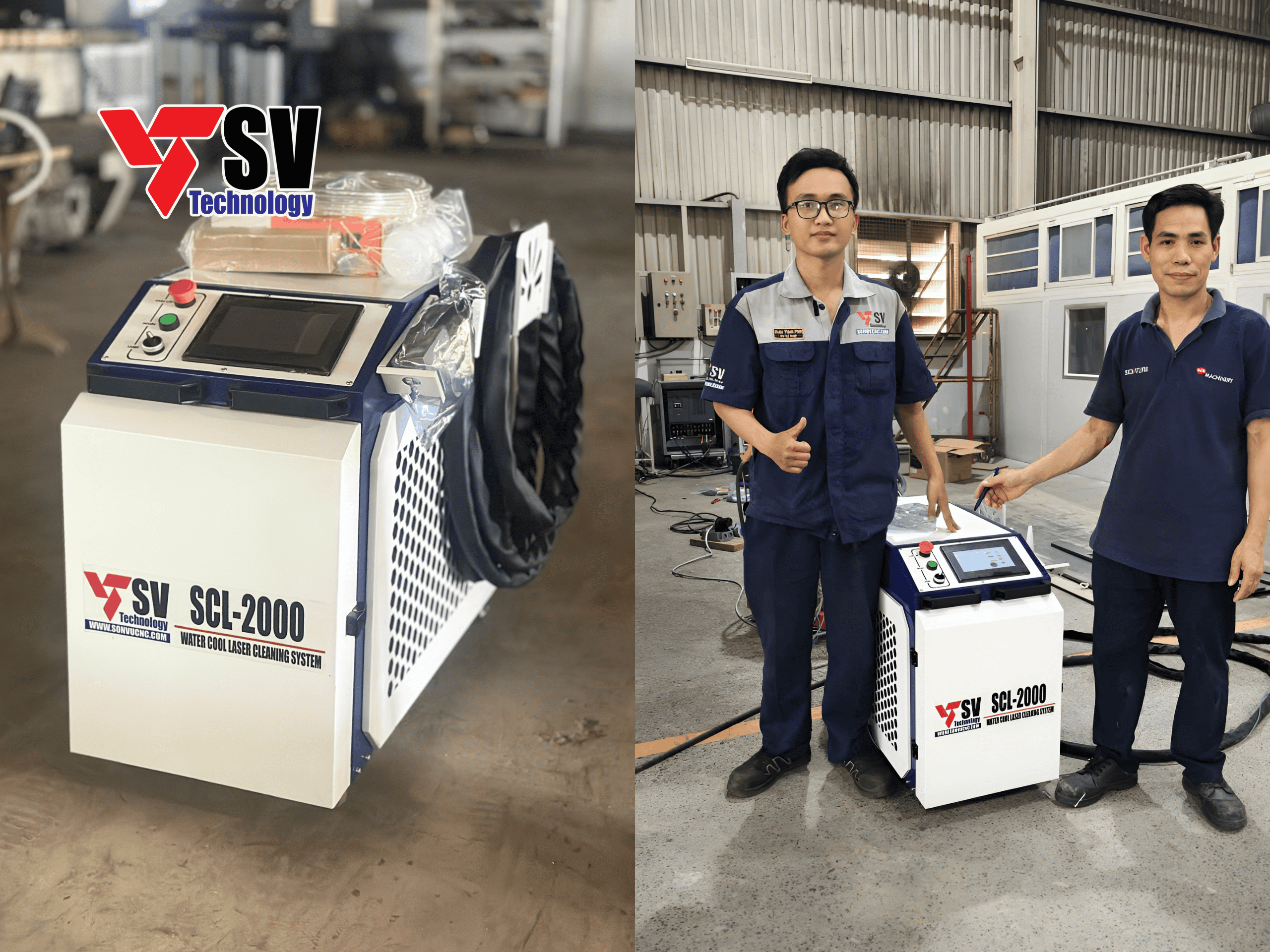 Máy tẩy rỉ laser chế tạo máy