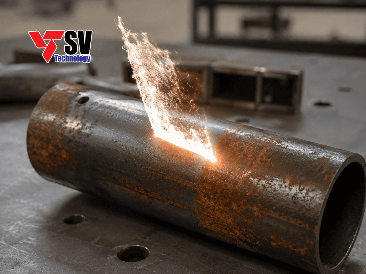 Công nghệ tẩy rỉ laser làm sạch rỉ sét trên kết cấu thép